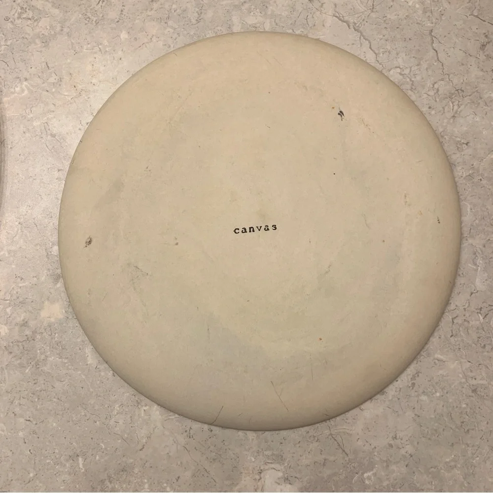 Canvas blue dinner plate #1